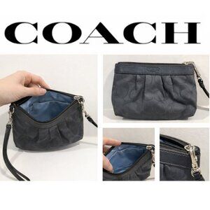 COACH Grey Wristlet monogram